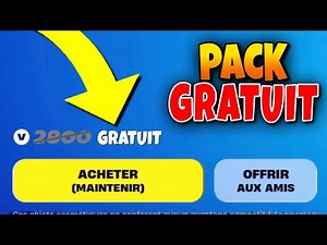 ce Pack a 2800 Vbucks est GRATUIT pour Tous sur Fortnite Chapitre 5