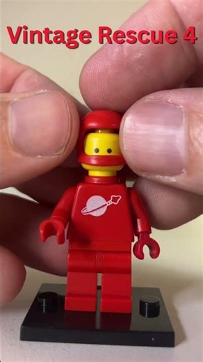 Vintage LEGO Classic Red Spaceman from 1980