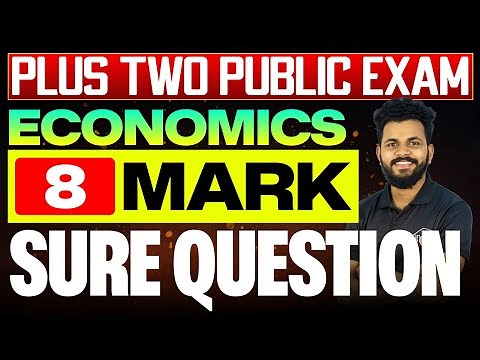 Plus Two Economics Public Exam 2025 | Sure Question | 8 Mark | Eduport Economics