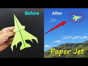 How to Make a Paper Jet Plane to Fly Far Very Easily