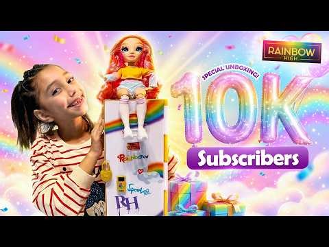 Rainbow High Dolls Unboxing with Haya 🌈💖 10K Subscriber Party!