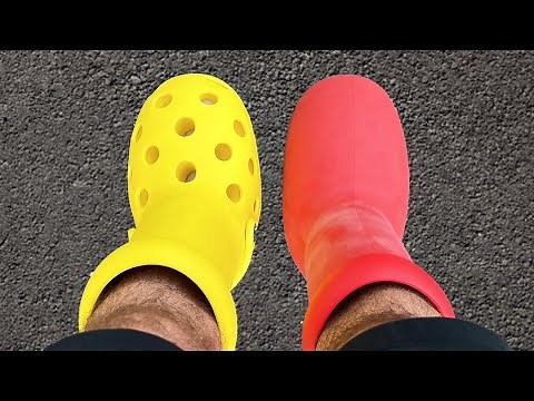 MSCHF x Crocs Big Yellow Boots vs Big Red Boots (Which Are Better?)
