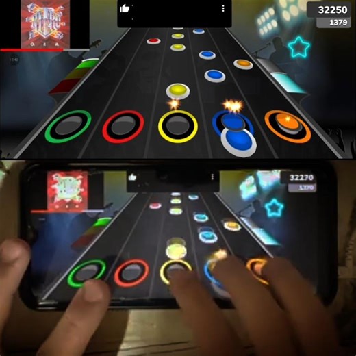 Guitar Flash Mobile" Freight Train - Nitro" (Solo)" Dificil/Hard" 100% FC" #guitarflashmobile