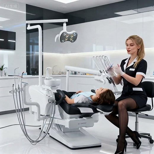 CE/FDA-certified hydraulic dental chairs feature controls for effortless left/right-hand operation.