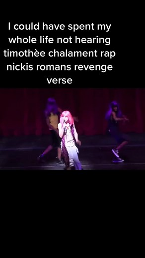 Traumatised by Timothee Chalamet rapping Nicki Minaj's Romans Revenge verse