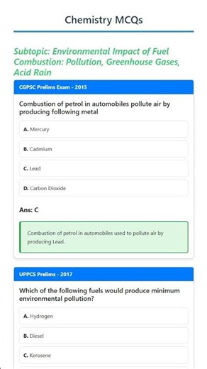 Environmental Impact of Fuel Combustion: Pollution, Greenhouse Gases, Acid Rain