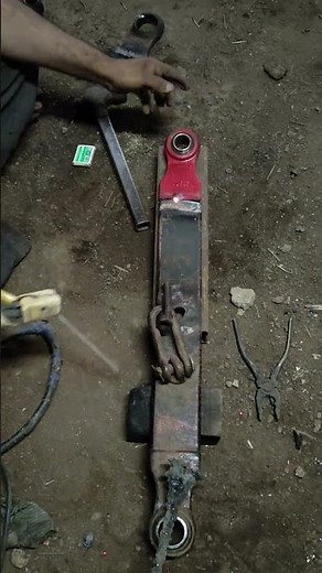 Tractor lower link end replacement and welding.#gascutting #welding #explore #replace #tractorparts