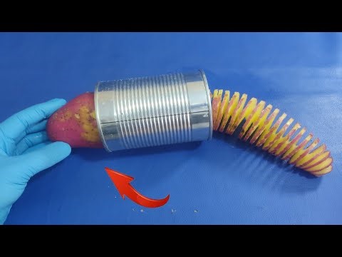 How to Make Potato tornado Machine at Home !! kitchen slicer gadget