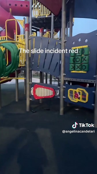 The red slide incident…..
