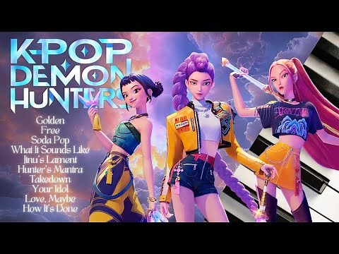 KPop Demon Hunters | 30 min of Calm Piano ♪