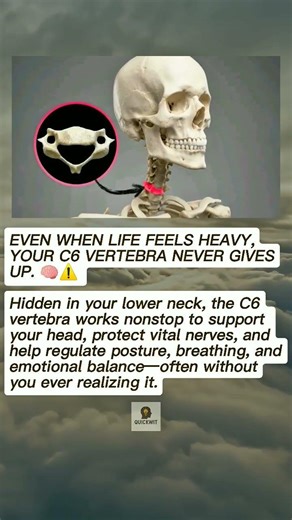 YOUR C6 VERTEBRA IS QUIETLY SUPPORTING YOU EVERY SINGLE DAY