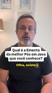 😓 Tá sentindo que seu conhecimento em Java parou no tempo? Enquanto você repete o que já sabe, tem dev aplicando com Spring Boot, Docker e AWS e pegando as melhores vagas. A Pós Java Elite é pra quem quer sair da estagnação com um plano técnico validado por 4 Java Champions. | Unipds - Pós Graduação