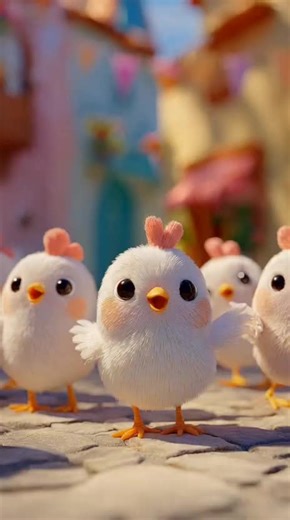 cute chickens dancing with music #kidscartoon #songforkids #cartoon #tiktokkids #cartoonkids