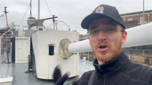 Strange find! On a little gunboat from WWI (the HMS M33) there is a deck gun with a tie to Canada! 🇨🇦 | History Plus