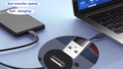 PENGLIN 2PCS USB 3.0 Connector, USB Male to Female Conversion Connector, USB3.0 Panel Mount Extension Adapter for Data Transfer/Charging