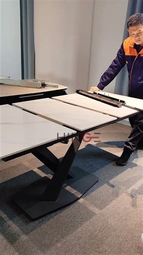 extension table slide #tableslide #kitchen #telescopic#table #furniturefittings #dinertable