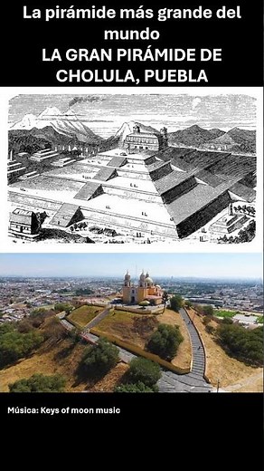 La pirámide más grande del mundo: La pirámide de Cholula, Puebla #arqueologia #cholula #piramide