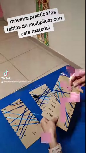 291K views · 3.4K reactions | Maestra practica las tablas de multiplicar con este material ‍♂️‍♀️❤️ #matematicasdivertidas #matematicas #tablasdemultiplicar #multiplicaciones | El Mundo del Aprendizaje | Facebook