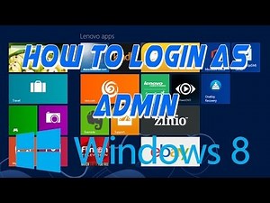 How to unlock and login as the built in administrator in windows 8/8.1