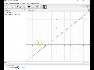 Geogebra : tracer la courbe représentative d'une fonction