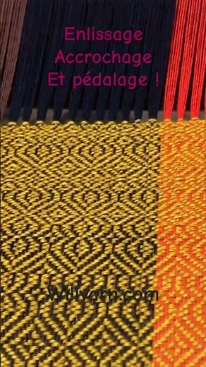 How I work on weaving loom! #loom #weavers #pedal #tissage #cloth #handweave #howto