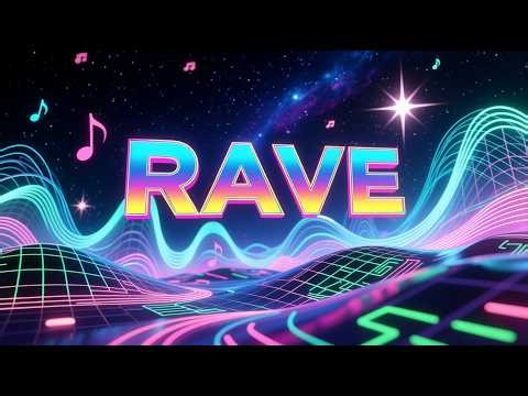 Rave Heads Up AI Music Abstract Video