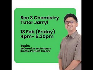 Sec 3 Chemistry [WA1 Online Revision, AY2026]