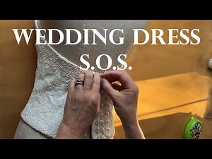 Wedding Dress Too Tight? Buttons won't close? Adjustable Button Bridal Designer Wedding Dress HACK"
