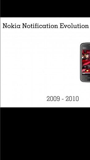 Nokia Notification Evolution