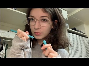 ASMR art student draws on your face (soft spoken, very lofi roleplay)