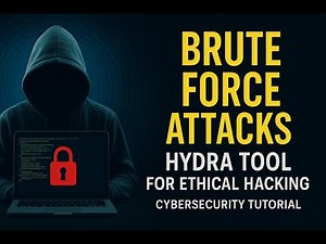 Brute Force Attacks Work Login Passwords: Hydra Tool Ethical Hacking | Cybersecurity Tutorial