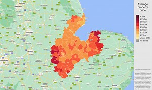 Peterborough house prices in maps and graphs. October 2025