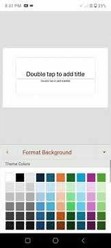 How to change background in PowerPoint Android