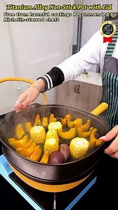 Tired of heavy pots & sticky mess?  Meet the ​​12" Titanium Alloy...