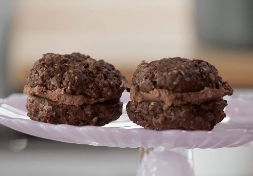 You deserve a chocolate almond sandwich cookie (or two!!) 🍪🍪 Get Giada De Laurentiis' recipe: https://foodtv.com/3jwuJ4r. | Food Network