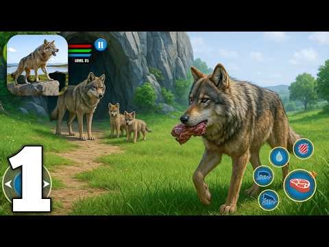 Forest Wolf Pack Simulator 3D Gameplay Walkthrough Part 1 (Android, iOS)