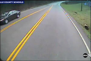 Bus collision with tractor-trailer captured on dashcam video