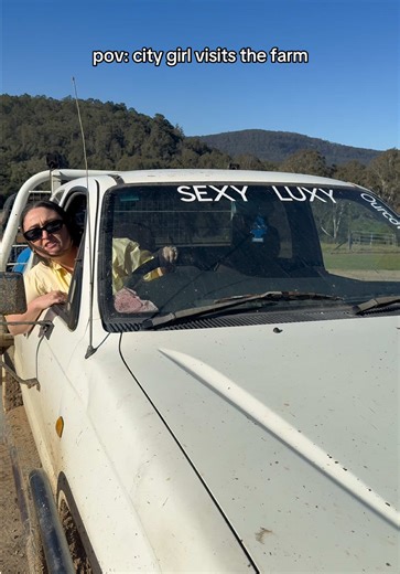 City Girl's Humorous Farm Encounter with Cows