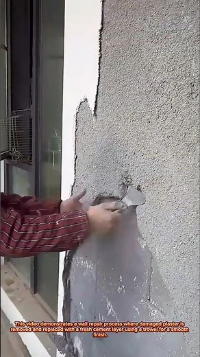 Satisfying Wall Repair Technique Using Simple Plaster Method