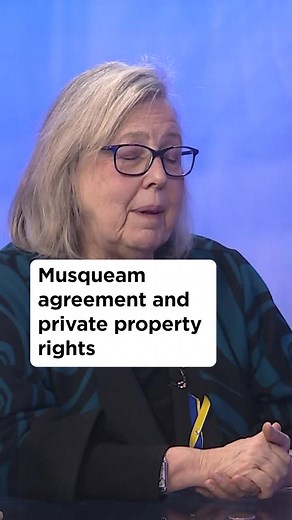 Elizabeth May Discusses Musqueam Agreement and Aboriginal Title