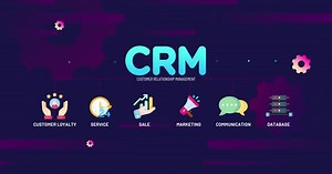 Animated CRM Infographic Presentation with Business Icons