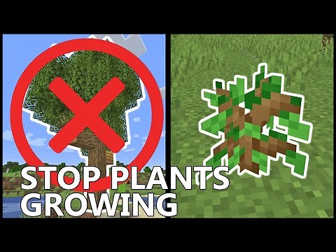 How To Stop PLANTS GROWING In MINECRAFT