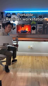 Quick recliner workstation setup. #reclinerworkstation | Tools. Electro. DIY