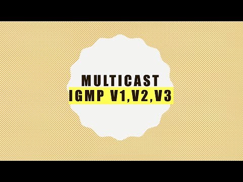 Multicast: IGMP Protocol version 1, 2 &3