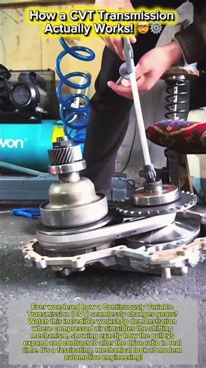 How a CVT Transmission Actually Works! 🤯⚙️