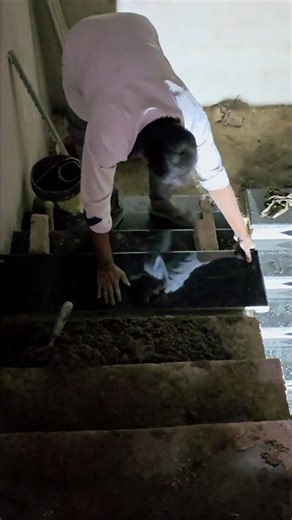 👀❤️ "Luxury Staircase Look | 3D Tile Design with Flower Pattern" #diytiles #decoratingideas #shots