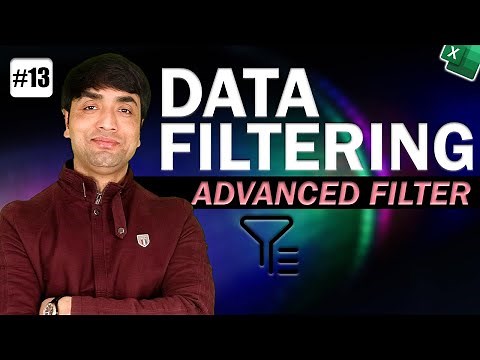 Advance Filter in Excel | Ms Excel - Filtering Data