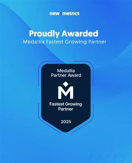 New Metrics | We are proud to share that New Metrics earned Fastest Growing Partner 2025 by Medallia at the Medallia Experience in Las Vegas. Growth... | Instagram