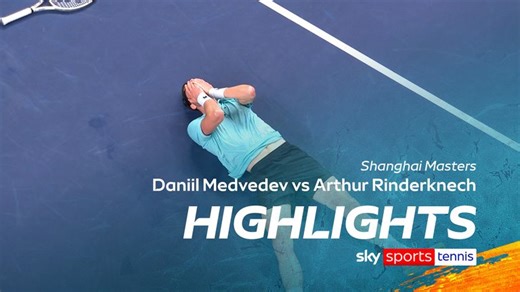Daniil Medvedev vs Arthur Rinderknech | Shanghai Masters highlights