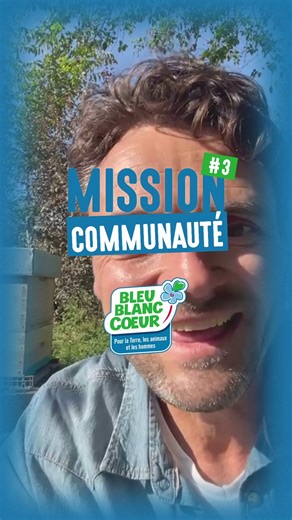 MISSION N°3 💪 : Mettez en avant le travail et les produits de vos éleveurs ou artisans Bleu-Blanc-Coeur préférés auprès de votre entourage ou sur vos réseaux sociaux ! Vous pouvez aussi envoyer vos vidéos/photos/messages de soutien à Victoire sur son adresse : victoire.ayrault@bleu-blanc-coeur.com pour que nous puissions les relayer ! 🙋‍♂️ Mika, représentant du collège des consommateurs et cette année Président de la Communauté Bleu-Blanc-Coeur, va vous proposer plusieurs missions pour que vou